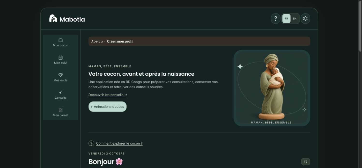 Aperçu du site Mabotia
